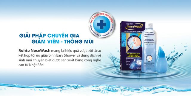 Bộ dung dịch và dụng cụ vệ sinh Mũi Nose Wash :  làm sạch mũi _ngăn ngừa  Bệnh tai mũi Hpng