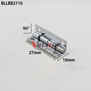 Bản lề lá bạc bóng - 27 x 10mm - 1 CÁI