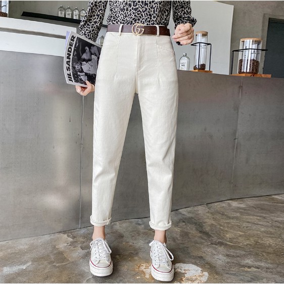 Quần dài ống đứng vải nhung thời trang cho nữ | BigBuy360 - bigbuy360.vn