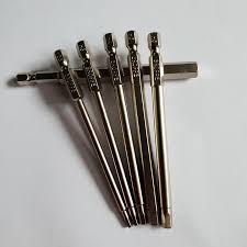 Bộ 6 đầu lục giác dài 100mm dành cho khoan, máy bắn vít
