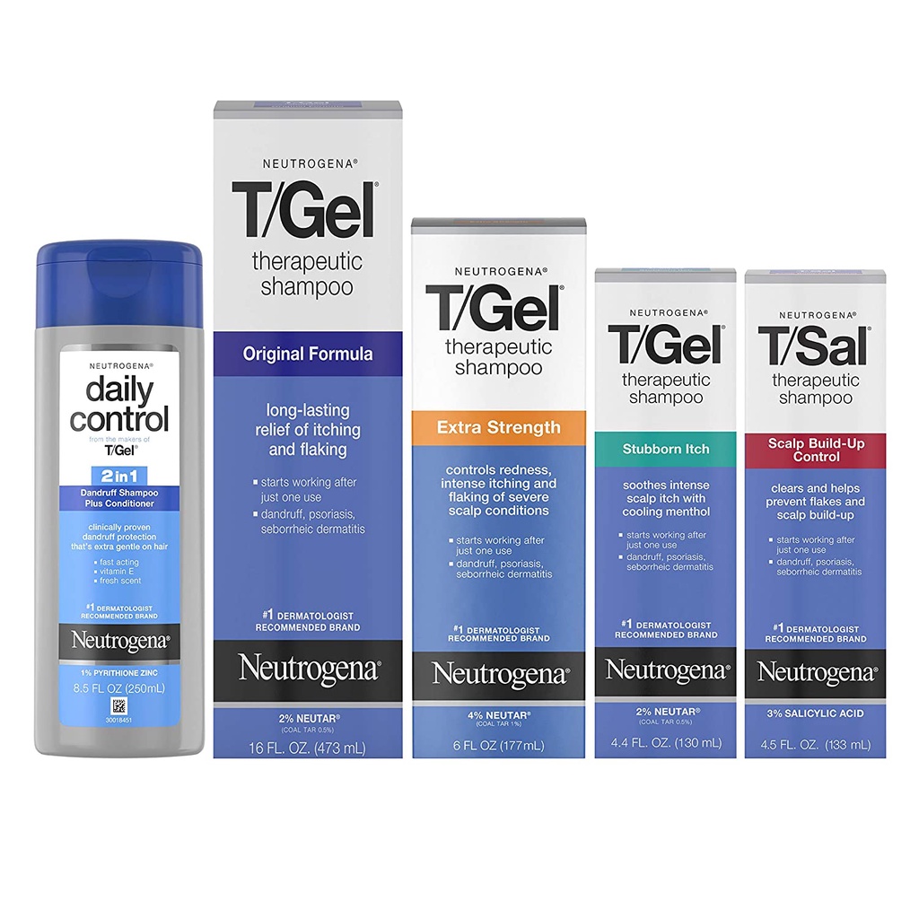 Dầu Gội cho tóc Gàu Neutrogena 250ml Neutrogena T/Gel Therapeutic Shampoo Original Formula 250ml
