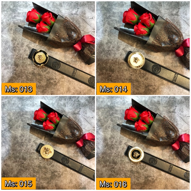 Thắt lưng Lv nam, thắt lưng nam mặt mạ vàng dây dày khâu viền siêu bền