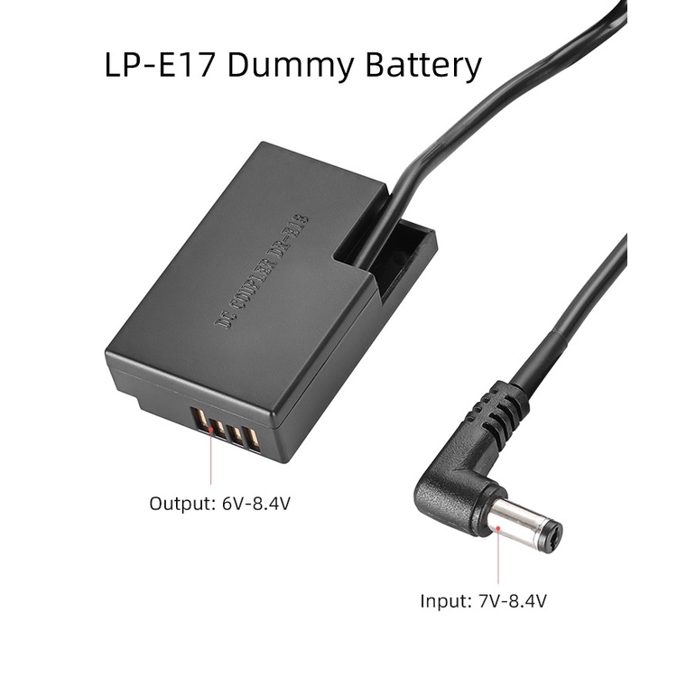 Bộ Pin Dummy Kingma for Canon LP-E17 + Nguồn Adapter