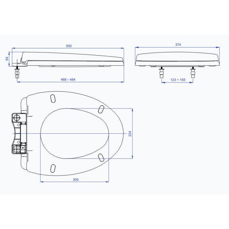 NẮP BỒN CẦU RƠI ÊM CAO CẤP HA27 - PHỤ KIỆN INOX