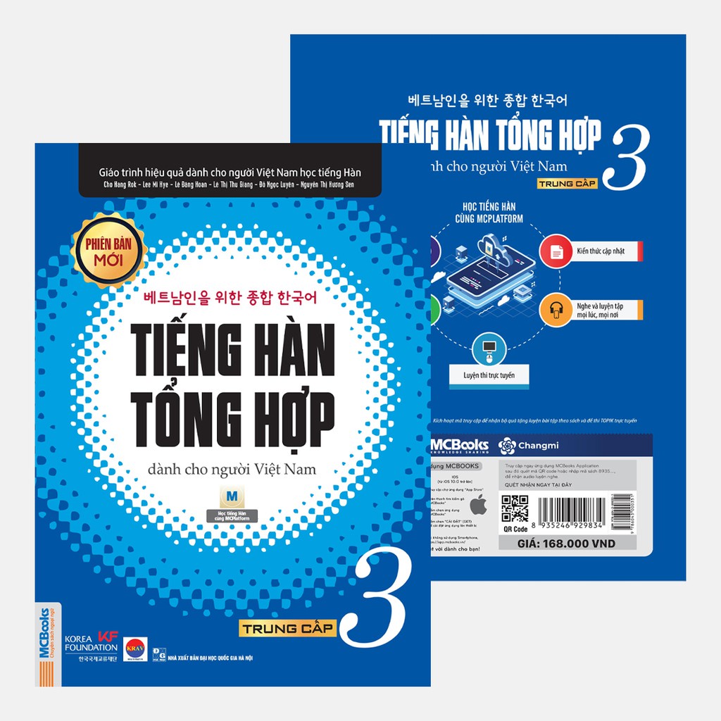 Sách Giáo trình tiếng Hàn tổng hợp dành cho người Việt Nam Trung cấp 3 Bản 1 màu MCKO8587