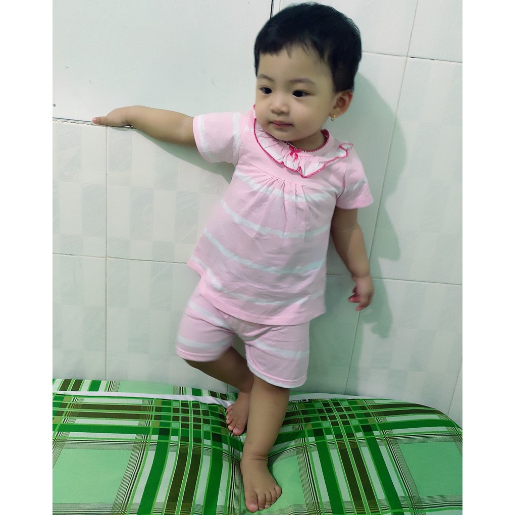 Combo 3 bộ đồ lửng trẻ em từ (8-20kg), chất thun co giãn mềm, họa tiết nhiều màu dễ thương cho bé gái đi học, đi chơi