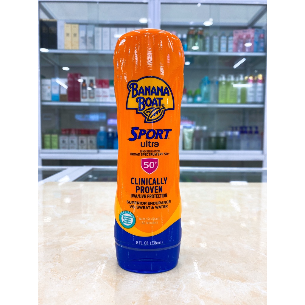 Kem chống nắng thể thao kháng nước Banana Boat Sport Ultra SPF50+ 236ML - 227G Made in USA