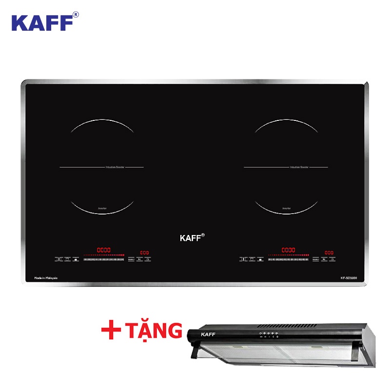 Bếp từ đôi cảm ứng KAFF KF-SD300II - HÀNG NHẬP MALAYSIA + TẶNG Máy hút mùi bếp