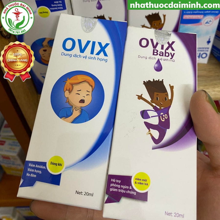 Ovix Baby 20ml - Dung Dịch Xịt Họng Và Dung Dịch Xịt Mũi