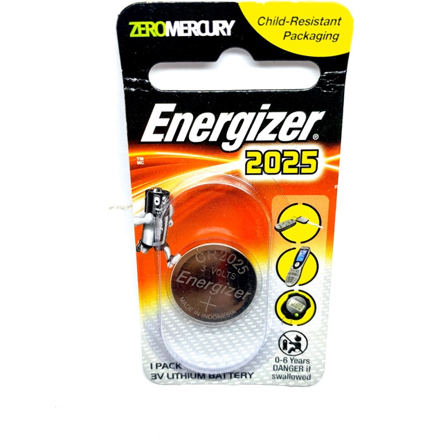 Pin CR2025 3V Energizer lithium.