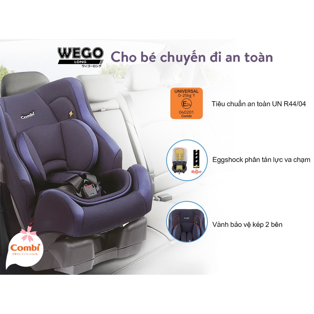 Ghế ngồi ô tô Combi Wego Long (0-7Y)