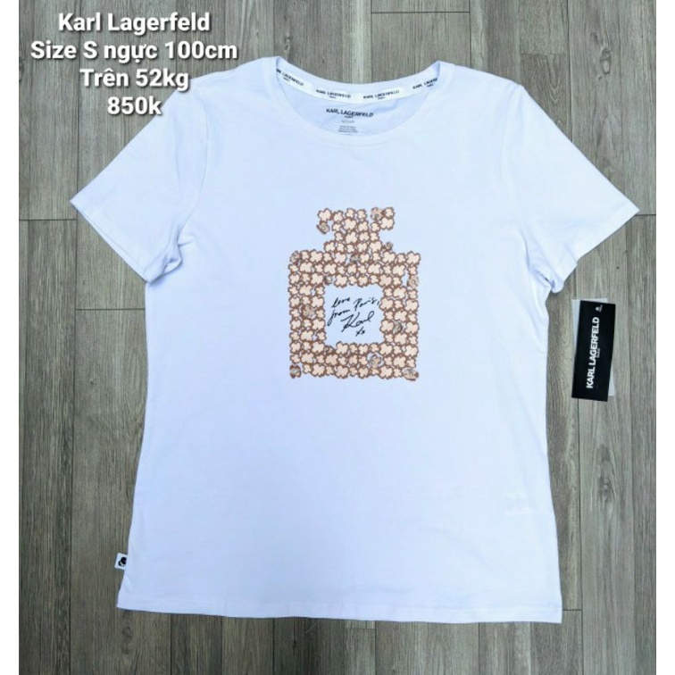 👕ÁO THUN NỮ Karl Lagerfeld Paris Perfume Appliqué Tee