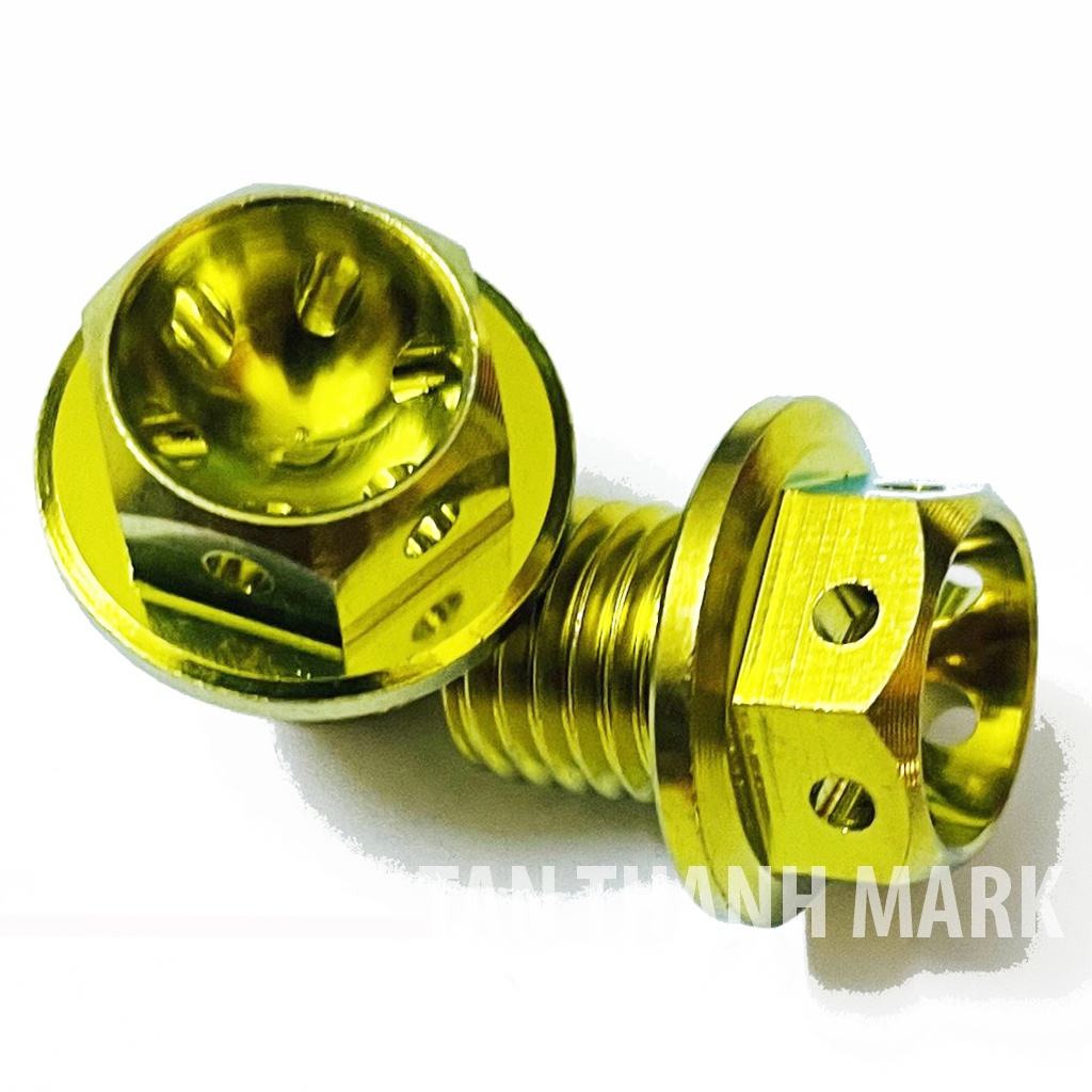 Ốc Chân Kiếng Titan Gr5 Mẫu Dầu Probolt Ren Thuận Ren Nghịch Gắn Tât Cả Dòng Xe Như Exciter/Sirius/Winner/Sonic/Satria..