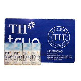 Date mới nhất- Sữa tươi TH True Milk- 180mlx 48 hộp