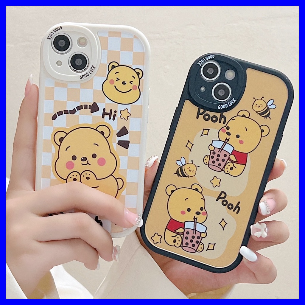 Ốp Lưng OPPO Reno 7Z Reno4 Reno5 A77 A76 A96 A74 A95 A54 A55 A93 A16 A16K A9 A5 2020 A92 A52 A53 A33 A15 A15S A31 F9 A12 A5 A7 A5S A83 F11 A3S A12E Pro Reno7 Reno 4 Reno 5 4G tpu Ốp Điện Thoại Cho Hộp Đựng Gấu