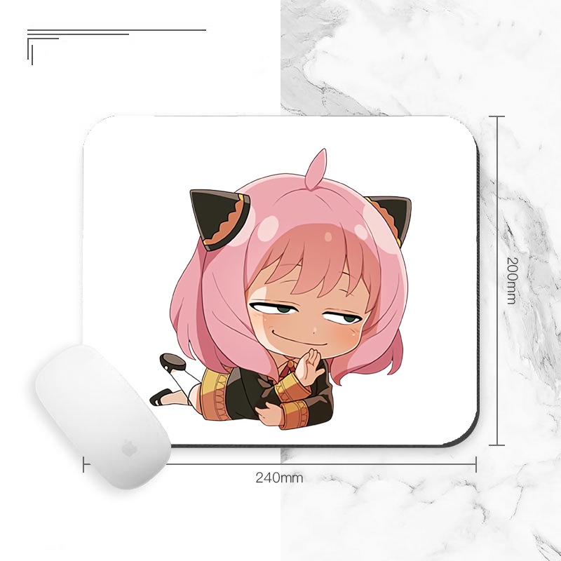 Miếng lót chuột SPY x Family ver nằm gia đình điệp viên anime chibi dễ thương xin xắn tiện lợi xinh xắn