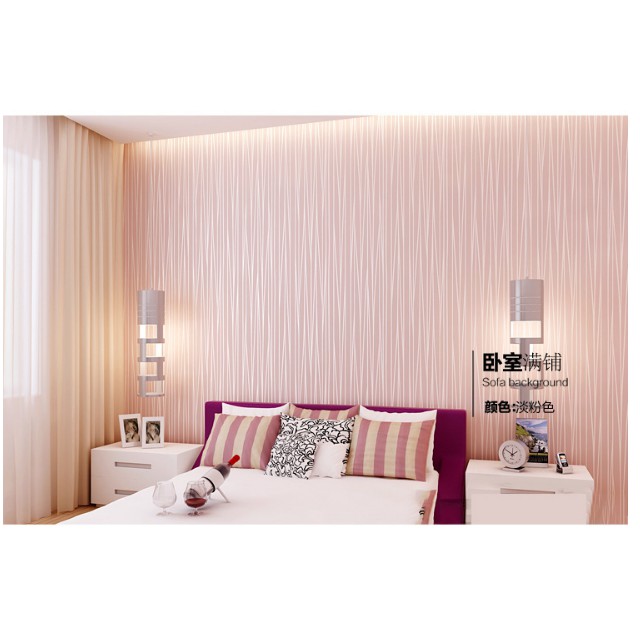 DECAL 1M Giấy dán tường  - chỉ hồng sáng