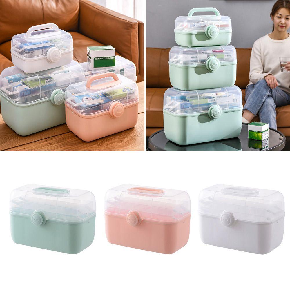 DIACHAVN Hộp Đựng Thuốc 3 Tầng Sức Chứa Lớn Tiện Dụng Cho Gia Đình