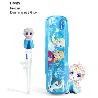 Đũa tập ăn 3D Elsa, Cars, Mickey...-Disney kèm hộp đựng cho bé