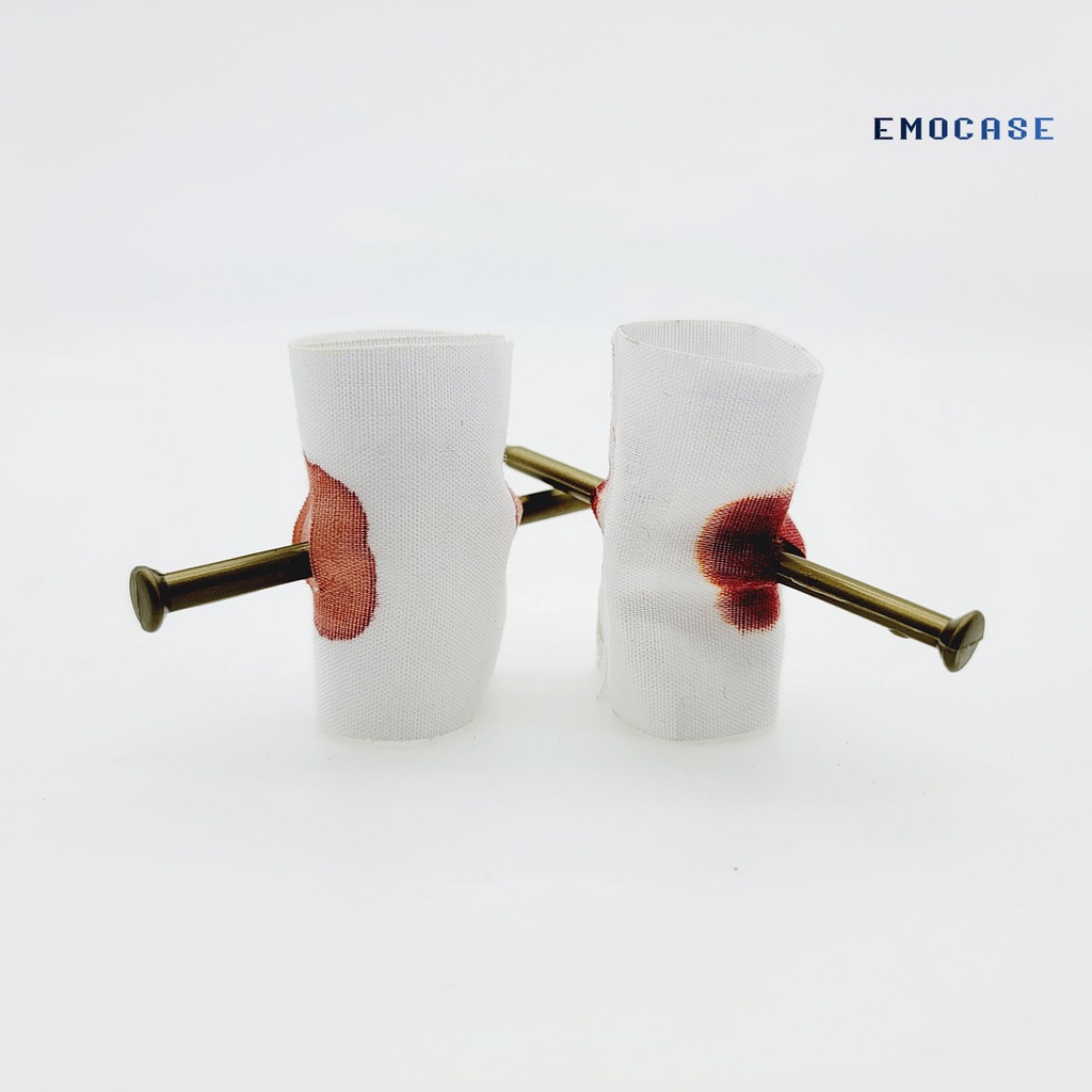 Set 5 Đinh Nhựa Xuyên Ngón Tay Hóa Trang Halloween Độc Đáo