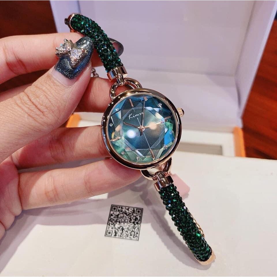 Đồng Hồ Nữ Ki mi o Hàng Chính Hãng Dây Kim Loại Pha Lê Nhỏ Xinh Đủ Màu Chống nước