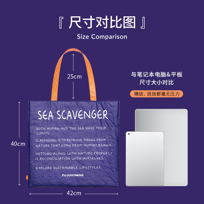 MAH Túi vải thiết kế in ấn nguyên bản Túi đeo vai chủ đề đại dương