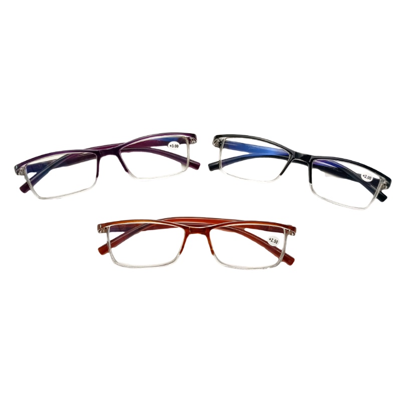 (KIQI-FASHION) COD Kính Đọc Sách Chống Ánh Sáng Xanh Hình Vuông Phong Cách Retro Thời Trang Unisex