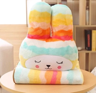 gối 3 trong 1 gấu 7 màu