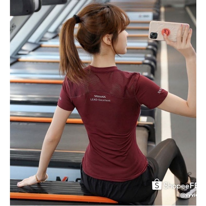 Áo thể thao tập gym yoga nữ Lead