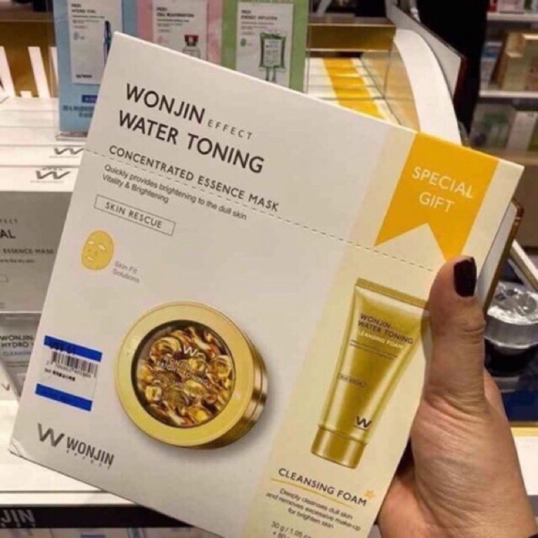 [Tách Lẻ] Mặt Nạ Dưỡng Sáng Da Wonjin Effect Water Toning Mask