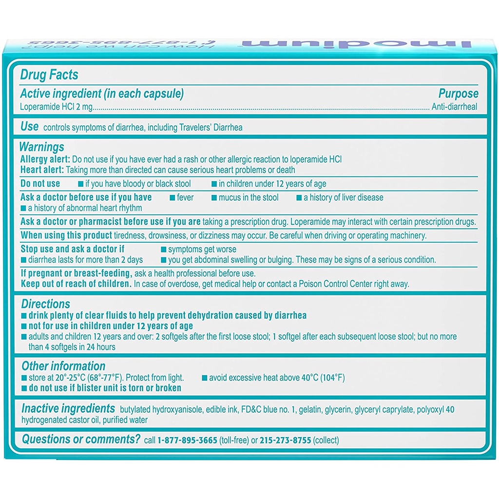 [DATE 03/2024] IMÔDIUM ANTI-DIÂRRHEAL 24 SOFTGELS (24 VIÊN)