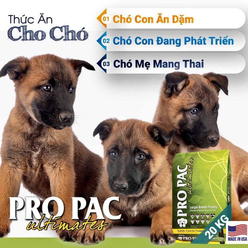 Cám ProPac thức ăn  (Dành cho chó con thuộc giống chó lớn, chó mẹ trong giai đoạn mang thai và cho con bú)