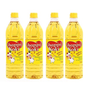 4 Chai Dầu Ăn Happi Koki 1L