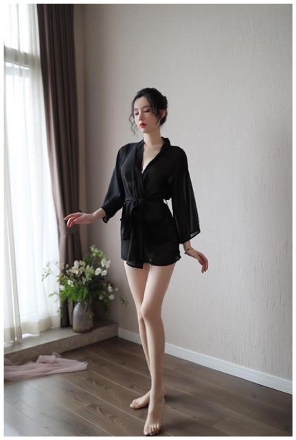 Q Q5114 áo ngủ voan sexy - đồ ngủ gợi cảm kèm chip | BigBuy360 - bigbuy360.vn