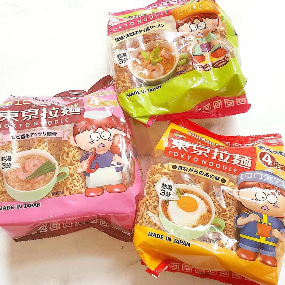Mỳ cho bé Tokyo Noodle Nhật 120g (Lốc 4 gói) - Date T4/2022