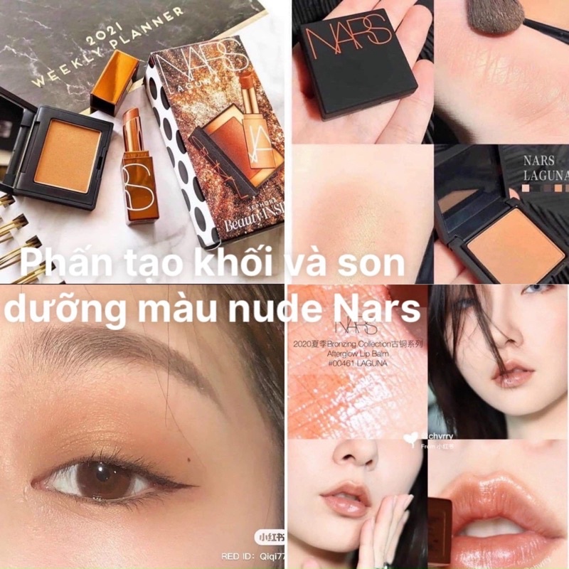 Combo 2 món Phấn tạo khối trang điểm và Son bóng Nars nhập từ Mỹ