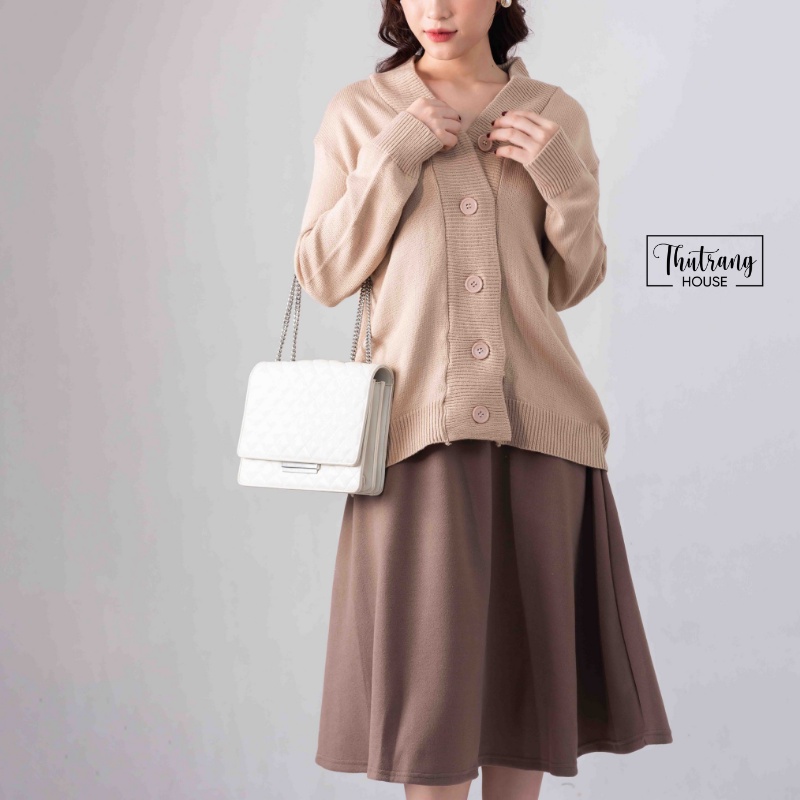 Chân váy dạ dáng dài midi cao cấp ulzzang hàn quốc cho nữ MSP501