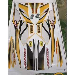 Tem rời dán xe jupiter mx vàng đen