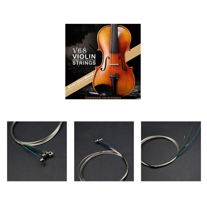 Dây đàn violin V68 (E-A-D-G) bằng niken bạc 4/4 3/4 1/2 1/4