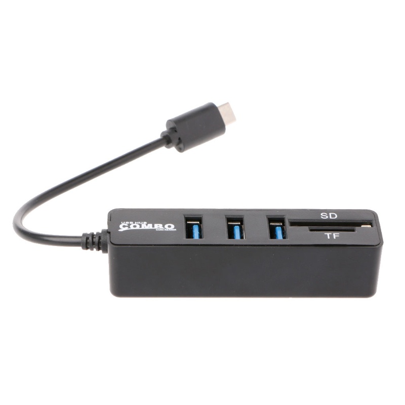 Đầu đọc thẻ nhớ 3 cổng USB 2.0 USB 3.1 Type C OTG SD/TF cho iMac MacBook