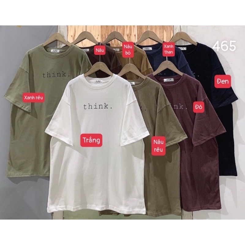 Áo thụ đơn giản chữ think.-3158 đẹp nhé ạ