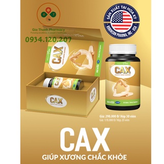 Viên uống cax hộp 30 viên - bổ sung calci, vitamin d giúp xương chắc khỏe - ảnh sản phẩm 2