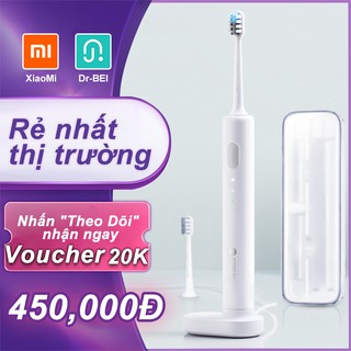 Bàn chải đánh răng điện sóng âm Xiaomi Dr Bei chất lượng cao - 2 đầu bàn chải thay thế – Thiết kế chống nước