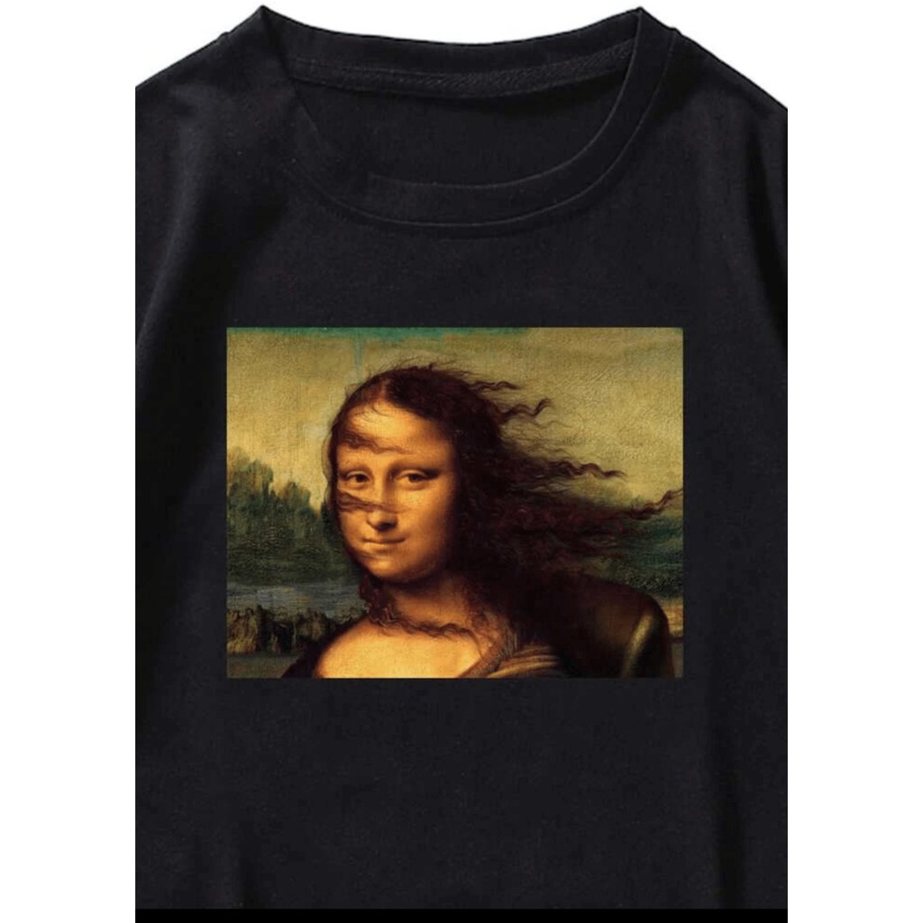 [HÀNG ORDER]Áo thun nam nữ, áo phông 100% cotton, HOT TREND 2021, hình in sắc nét UNISEX Mona Lisa