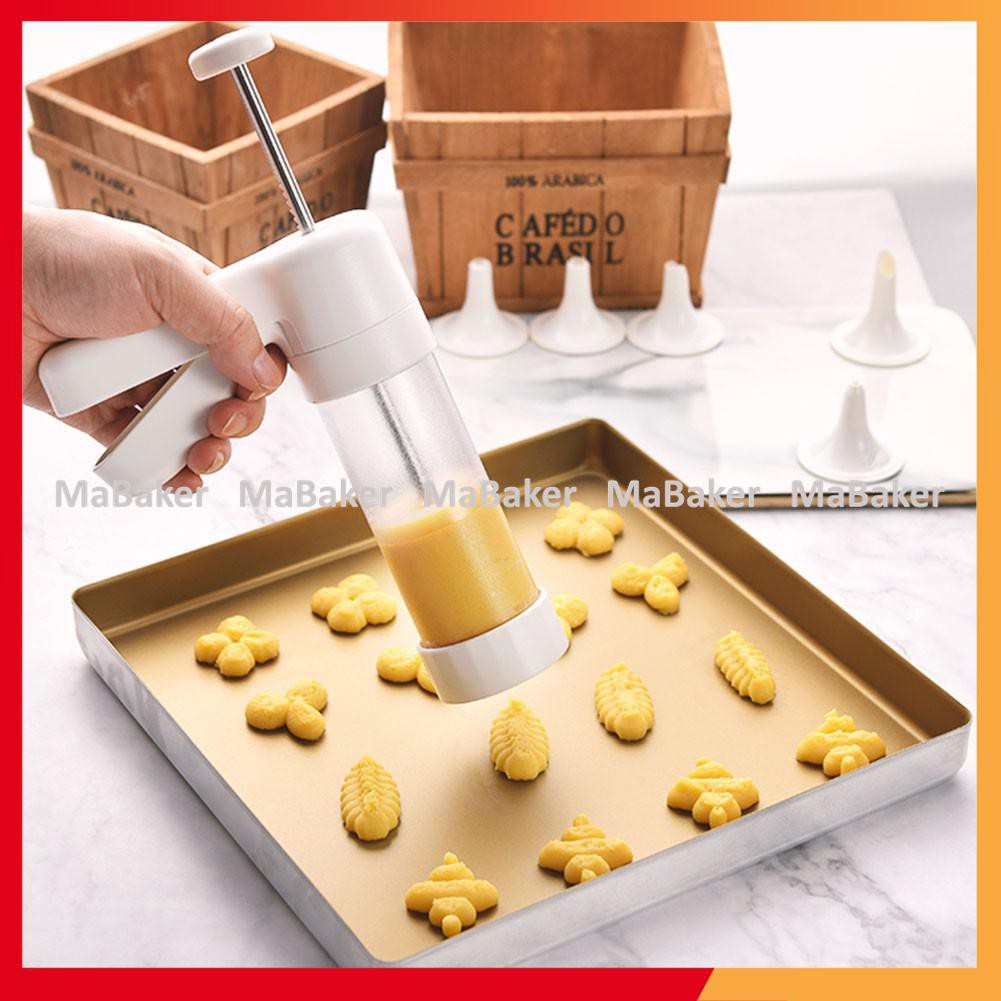 Bộ nhấn tạo hình bánh quy Cookie Press 18 chi tiết loại tốt, cao cấp, bền đẹp, tha hồ sáng tạo - MaBaker