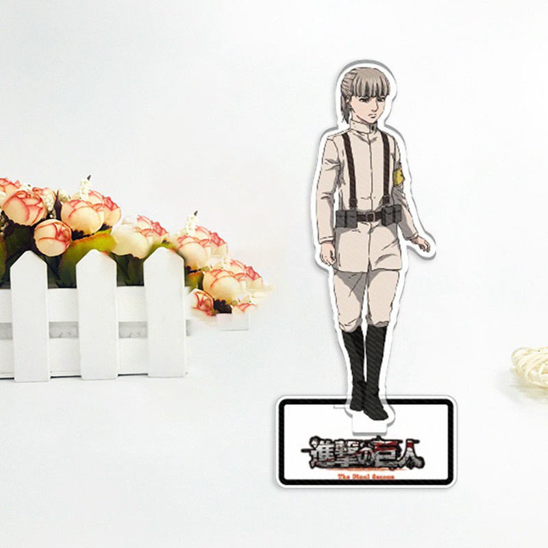 Mô hình nhân vật Levi Rivaille Battling đứng bằng acrylic trong Attack on Titan trang trí bàn làm việc