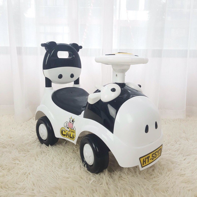 Xe chòi chân kiêm bám tập đi cho bé Toyshouse có nhạc và khoang đựng đồ (hình cá heo - bò sữa - robot)