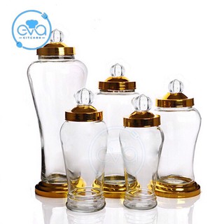 Bình Ngâm Thủy Tinh 4 Lít Có Van Dáng Củ Sâm HS4LV