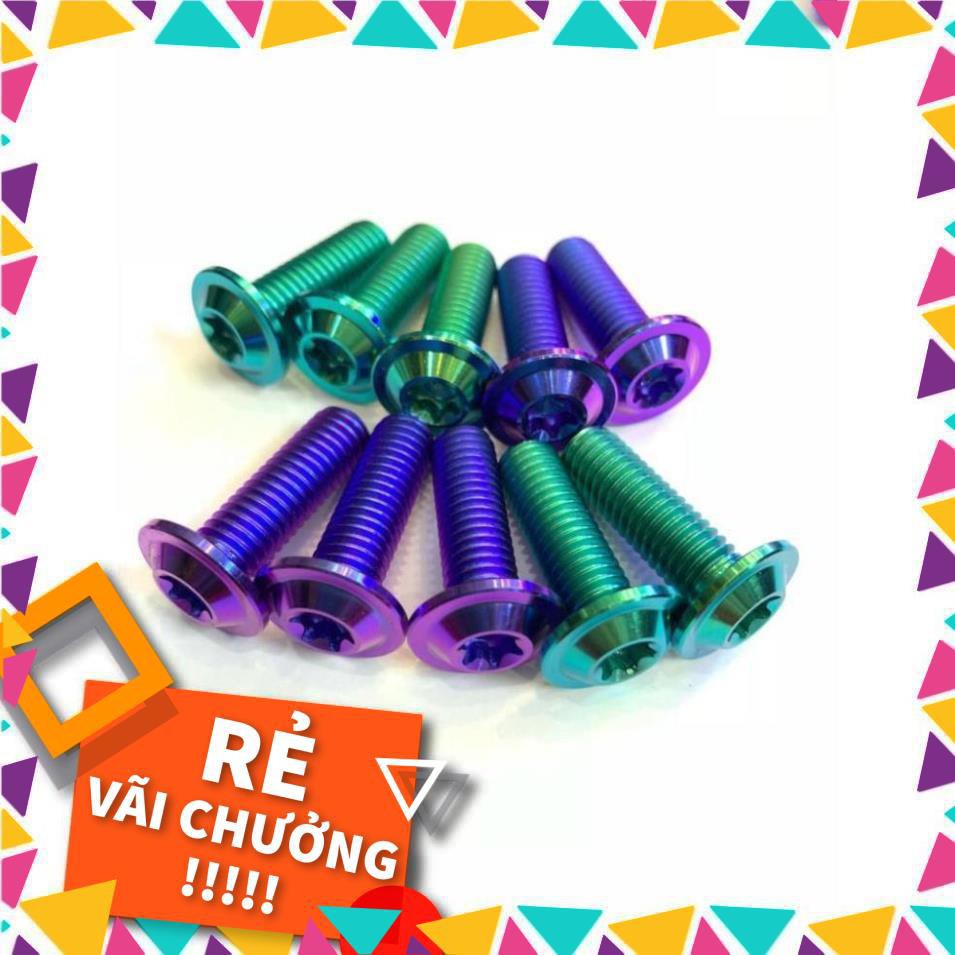 R Ốc đĩa dĩa titan 8li25 đầu mỏng gắn thông dụng toàn bộ các mẫu xe yamha honda 4