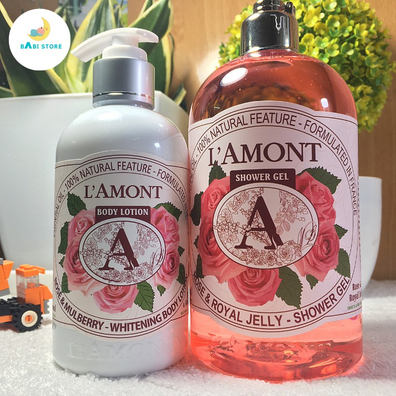 Combo Chăm Sóc Da Lamont, L'amont En Provence Sữa Tắm (500ml) + Sữa Dưỡng Thể (250ml) các loại - BabiStore | BigBuy360 - bigbuy360.vn